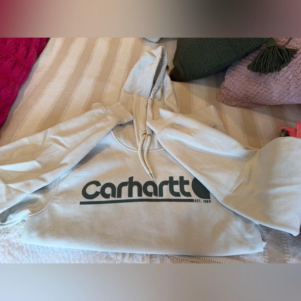 Carhartt Light Gray Sweatshirt with Logo